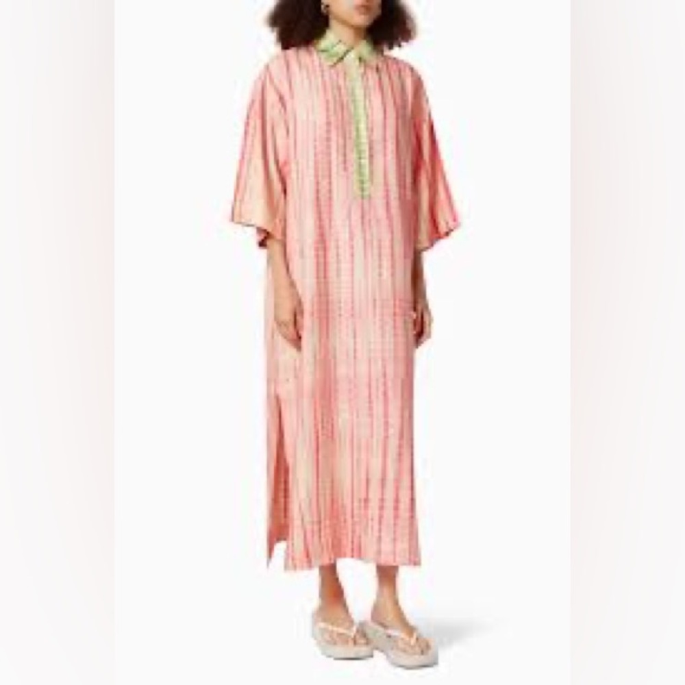 Alemais linen Kaftan Dress